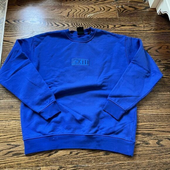 Kith Cyber Monday Capsule “KXTH” Box Logo Crewneck Cyanotype - Picture 1 of 4